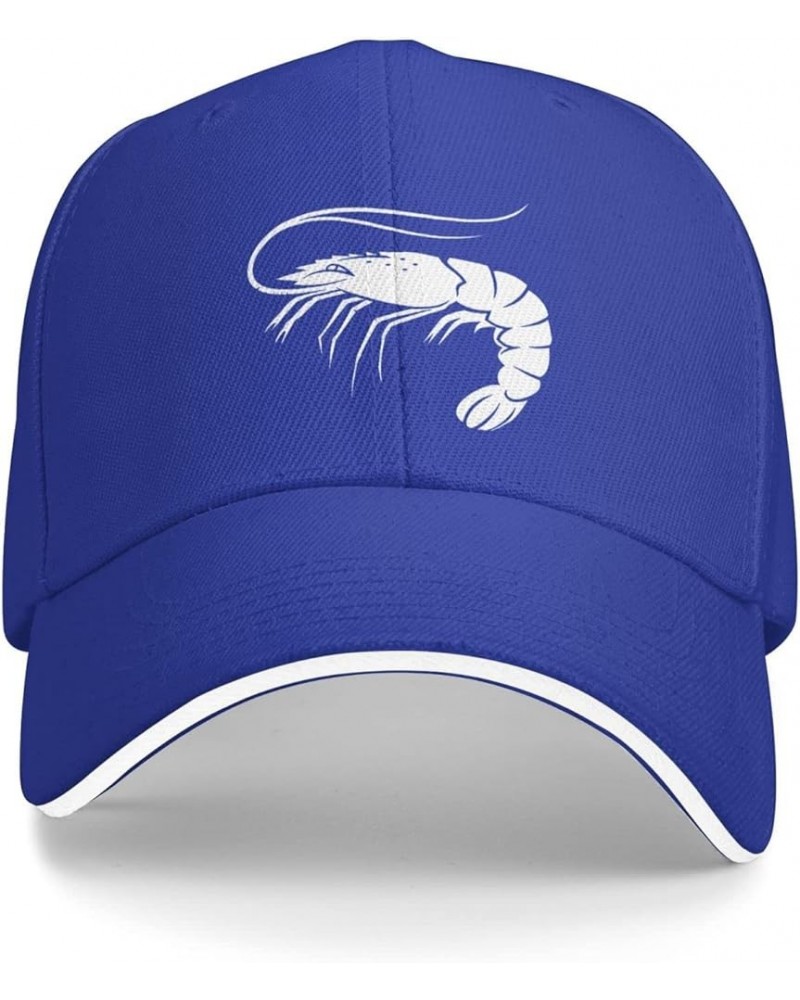 Painted Shrimp Hat Mens Womens Classic Baseball Cap Trucker Hats Summer Caps Adjustable Sunhat Blue $8.08 Sun Hats