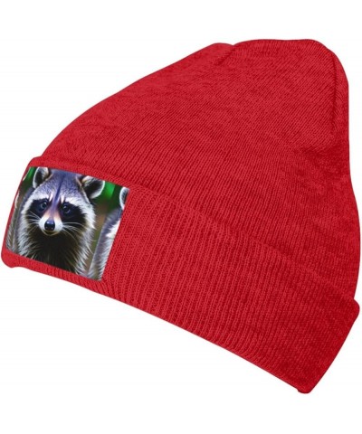 Cute Baby Jaguar Print Unisex Warm Knit Hat Cap Winter Cap Cute Soft Warm Outdoor Ski Knit Cap Nightcap Red $13.42 Skullies &...