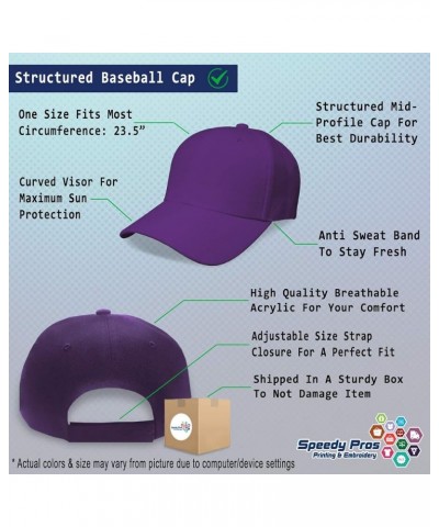 Baseball Cap Truck Driver Bumper Acrylic Diesel Dad Hats for Men and Women Purple Design Only $11.72 Baseball Caps