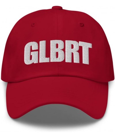 GLBRT Hat City of Gilbert Dad Cap Embroidered Dad Hat Baseball Cap Cranberry $18.84 Baseball Caps