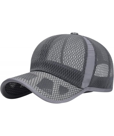 Cute Baseball Hats for Women Trendy Womens Tennis Hat Adjustable Cap Trucker Hat Sun Hats for Men Dark Gray $5.40 Baseball Caps