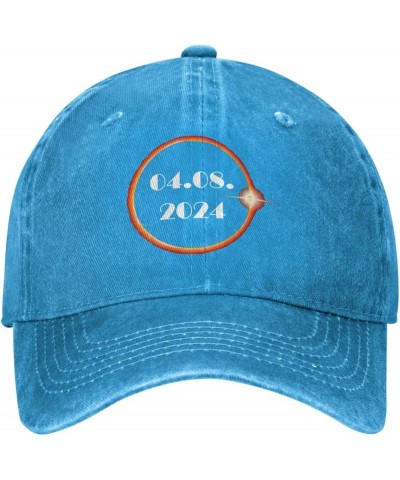 Total Solars Eclipse 2024 Cap for Women Dad Hat Cool Hat Blue $10.98 Baseball Caps