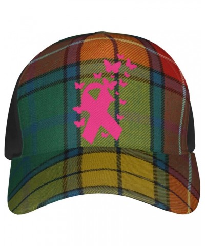 Breast Cancer Awareness Pink Ribbon Baseball Cap Adjustable Men Women Tucker Dad Hat $17.84 Baseball Caps