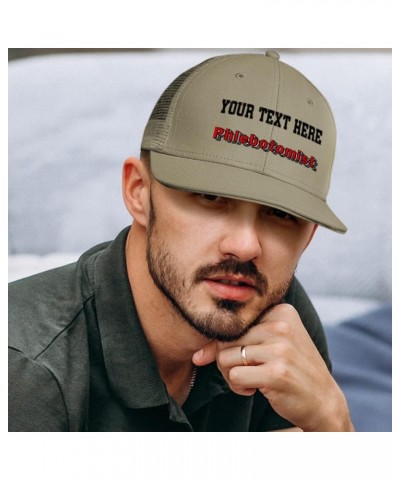 Custom Custom Trucker Hat Baseball Cap Phlebotomist Blood Cotton Medical Dad Hats for Men & Women Loden Black Personalized Te...