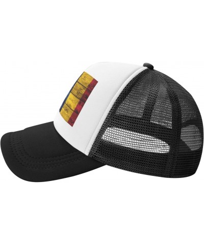 Us Chad America Flag Breathable Mesh Baseball Cap Adjustable Lightweight Trucker Hat Black $10.11 Baseball Caps