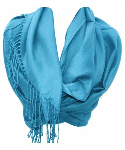 Pashmina Shawls Wraps - Large Women Scarf - Party Bridal Evening Dress Shawl - Long Wedding Fringe Scarves Wrap True Blue $11...