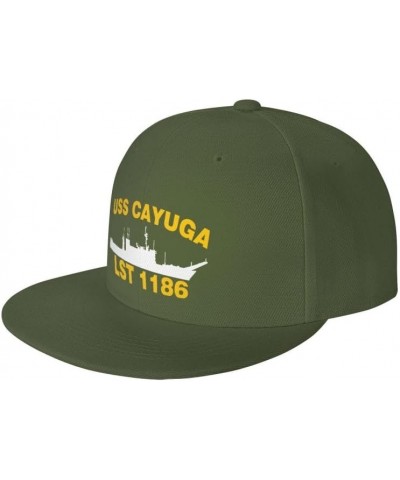 USS Cayuga LST 1186 Flag-Trucker Hats Denim Hats Cowboy Knit hat Baseball Caps Fisherman's hat $9.69 Baseball Caps