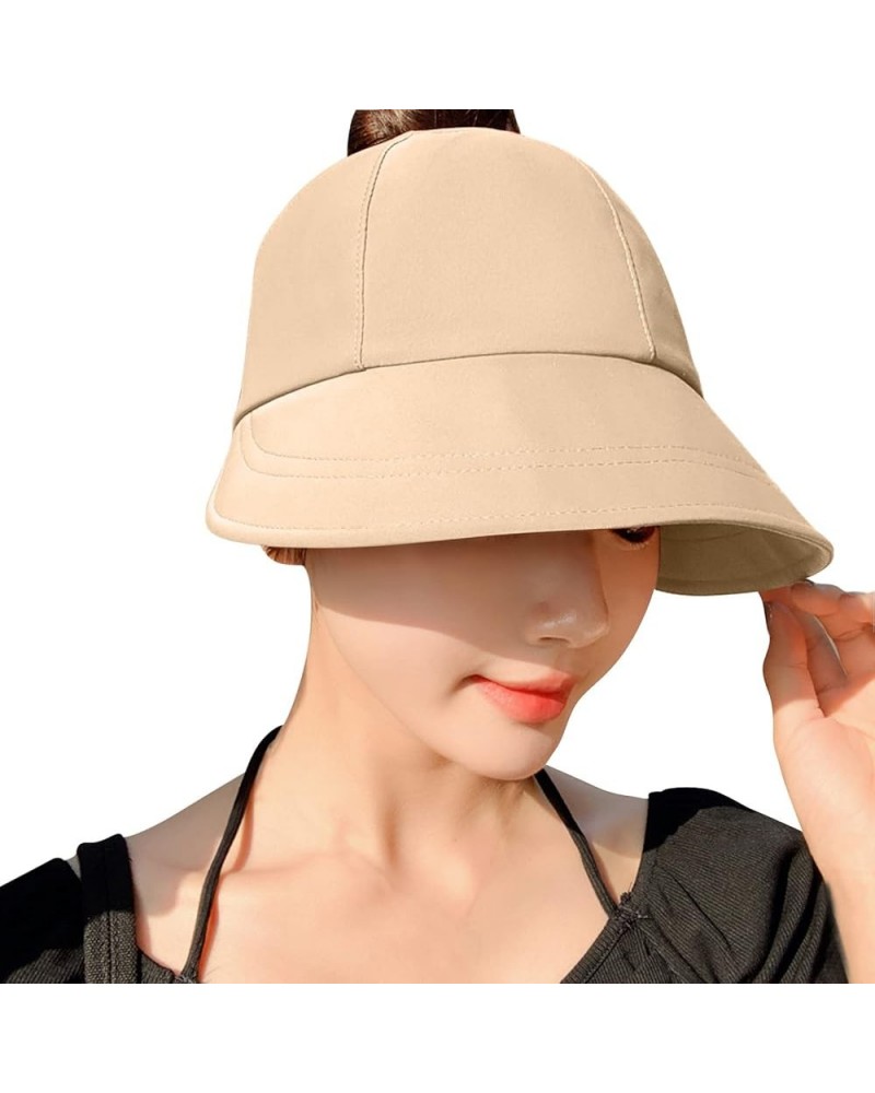 Beach Summer Sun Hat for Casual Everyday Wear Or Outdoors Run Cap Khaki $11.53 Sun Hats