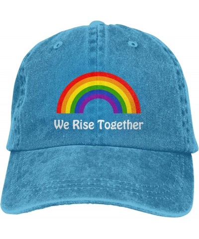 Pride Month LGBTQ Gay Pride Ally Baseball Cap Cowboy Hats for Men Women Sun Hat Dad Hats Running Workouts Hats Blue $11.81 Ba...