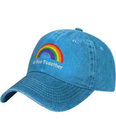 Pride Month LGBTQ Gay Pride Ally Baseball Cap Cowboy Hats for Men Women Sun Hat Dad Hats Running Workouts Hats Blue $11.81 Ba...