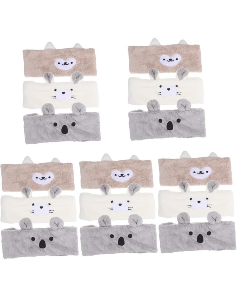 15 Pcs Cartoon Headband Animal Ear Headband Washing Headband Skincare Headbands Lovely Make up Headband Makeup Headband Comfo...