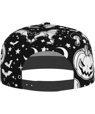 Halloween Pumpkins Baseball Cap, Flat Brim Trucker Hat, Buckle Adjustable Halloween Pumpkins8 $10.00 Baseball Caps