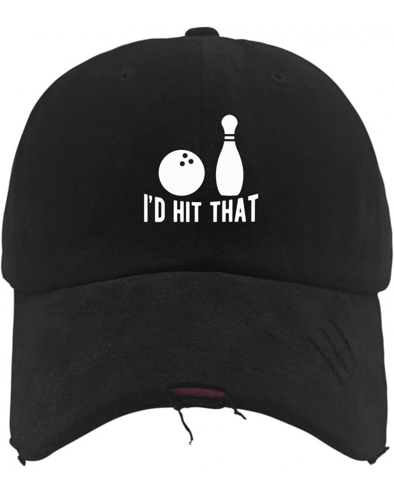 I'd Hit That Bowling Funny Sun Hat Mexico Hat AllBlack Sun Hat Men Gifts for Him Cool Hat $12.31 Sun Hats