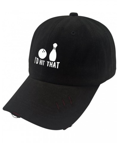 I'd Hit That Bowling Funny Sun Hat Mexico Hat AllBlack Sun Hat Men Gifts for Him Cool Hat $12.31 Sun Hats