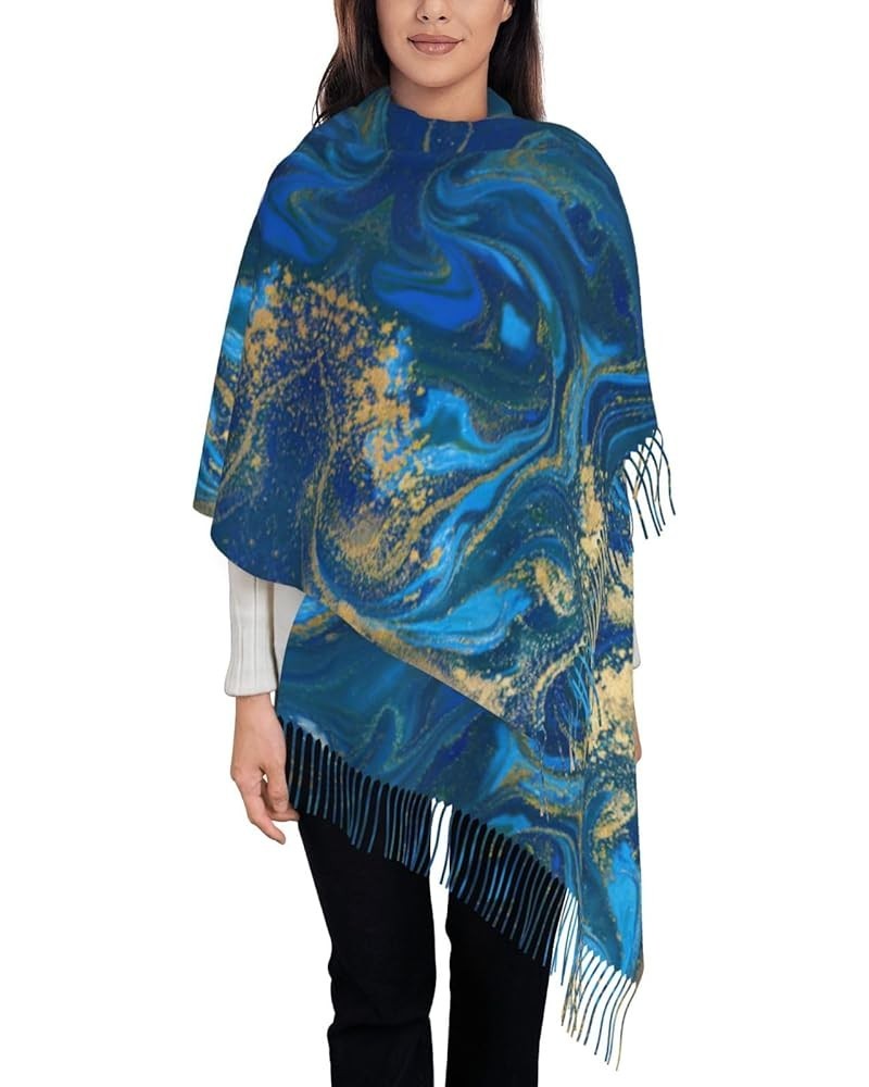 Leopard Print Exquisite Cashmere Tassel Scarf And Shawl Wraps Lightweight Fashion Scarf Presents For Ladies Abstract Marble S...