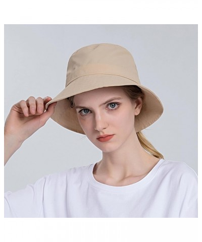 Mens and Womens Summer Leisure Outdoor Mountaineering Jungle Sun Big Brim Fishermans Hat Sun Hat Hat Waterproof D-beige $14.8...