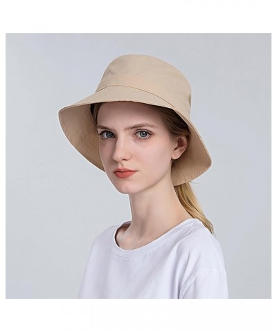 Mens and Womens Summer Leisure Outdoor Mountaineering Jungle Sun Big Brim Fishermans Hat Sun Hat Hat Waterproof D-beige $14.8...