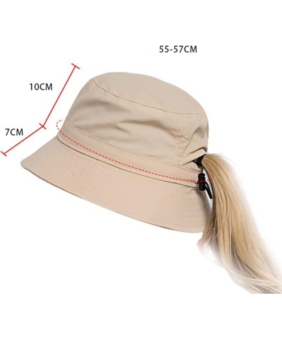 Mens and Womens Summer Leisure Outdoor Mountaineering Jungle Sun Big Brim Fishermans Hat Sun Hat Hat Waterproof D-beige $14.8...