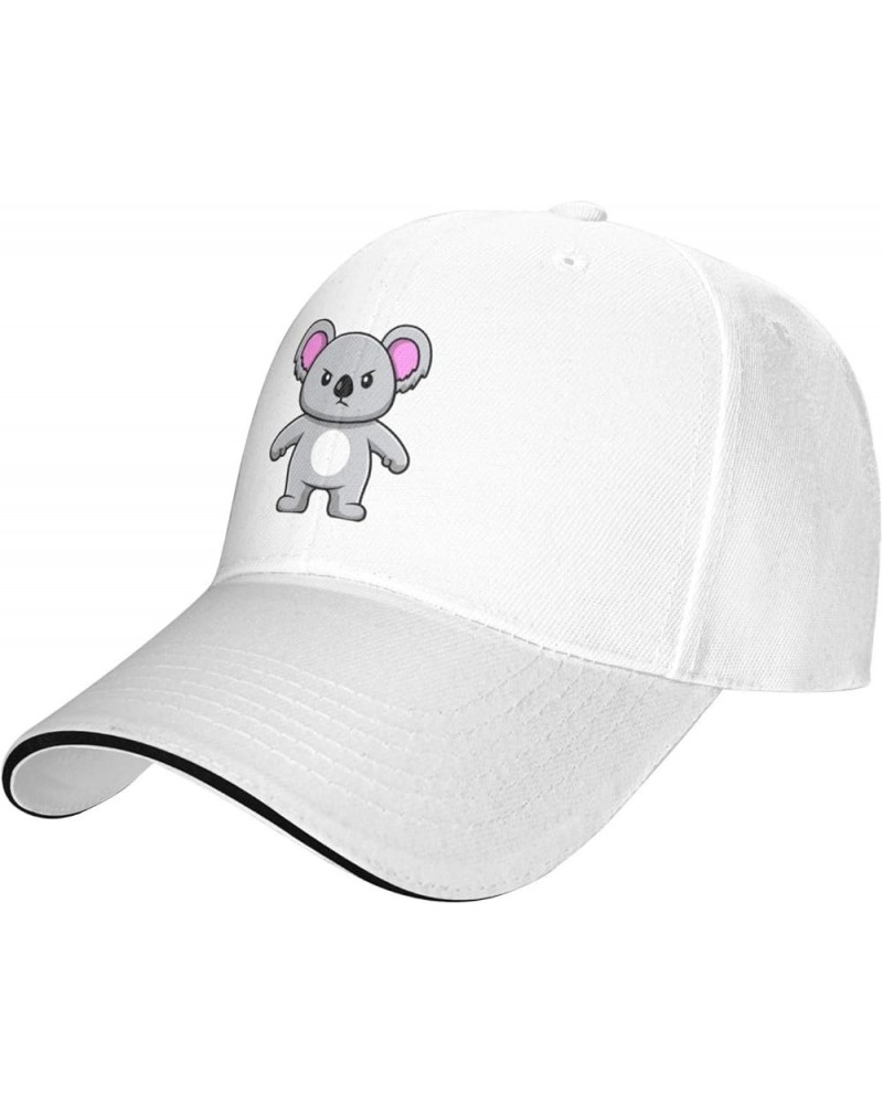 Angry Koala Baseball Cap Women Men Hats Adjustable Truck Driver Sun Hat Dad Baseball Caps White $9.79 Baseball Caps