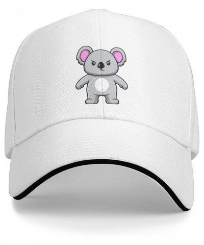 Angry Koala Baseball Cap Women Men Hats Adjustable Truck Driver Sun Hat Dad Baseball Caps White $9.79 Baseball Caps