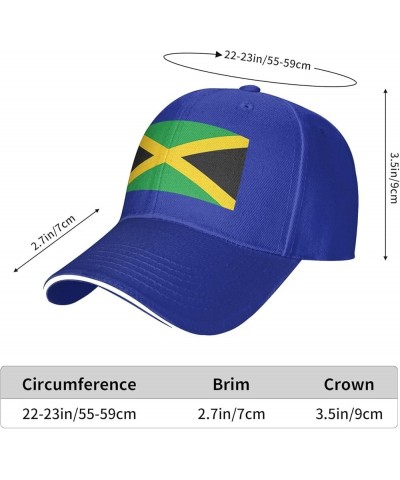 Jamaica Flag Picture Casual General Baseball Cap Black : Comfortable, Light Blue $11.40 Baseball Caps