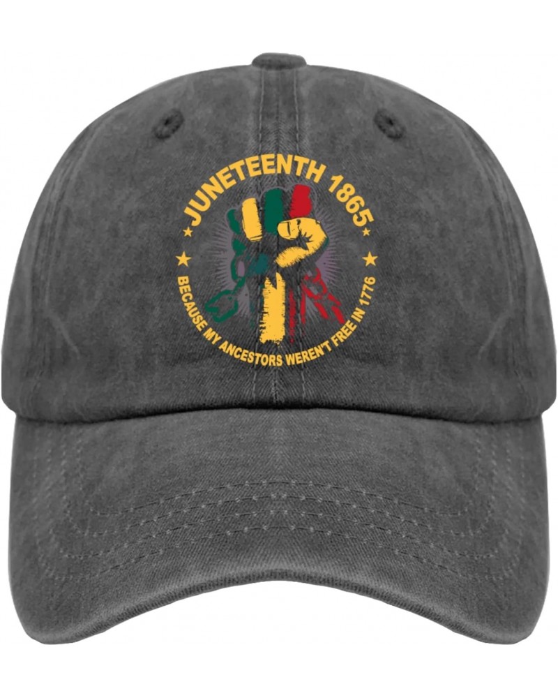 Juneteenth 1865 Because My Ancestors Werent Free in 1776 Sun Hat Camping Hat Pigment Black Hats for Women $10.59 Sun Hats