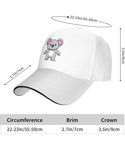 Angry Koala Baseball Cap Women Men Hats Adjustable Truck Driver Sun Hat Dad Baseball Caps White $9.79 Baseball Caps