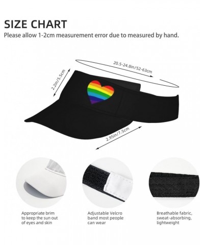 Rainbow LGBT Gay Pride Sun Visor Hats Adjustable LGBT Sun Protection Cap Hats Visor Hat for Women Men Lgbt-00000000002 $9.62 ...