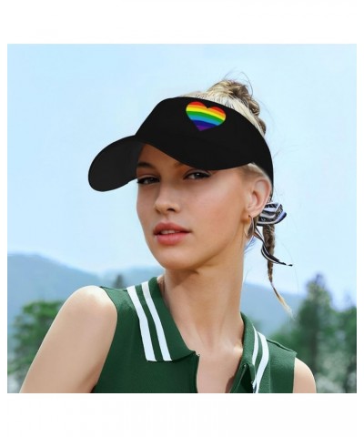 Rainbow LGBT Gay Pride Sun Visor Hats Adjustable LGBT Sun Protection Cap Hats Visor Hat for Women Men Lgbt-00000000002 $9.62 ...