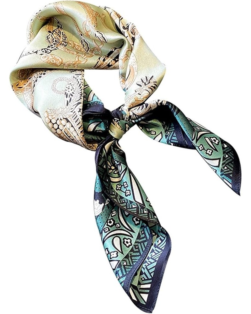 Multi-use Scarfs Silk Scarf Women's All-match Autumn And Winter Silk Scarf for Women As Shown $28.70 Scarves