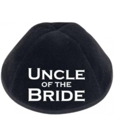 Uncle of The Bride Kippah - Perfect Yamaka for Jewish Wedding, Black $12.50 Skullies & Beanies