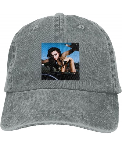 Charli Music XCX Baseball Cap, Fashion Washed Caps Classic Retro Adjustable Hats Gift for Men Women Black Gray $12.22 Basebal...