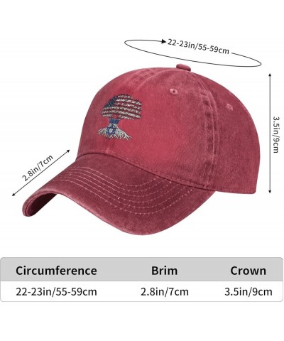 American Crown with Israel Roots Unisex Baseball Cap Cotton Fits Men Women Red $11.72 Cowboy Hats