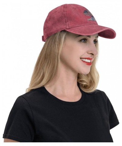 American Crown with Israel Roots Unisex Baseball Cap Cotton Fits Men Women Red $11.72 Cowboy Hats