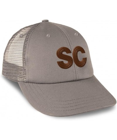 Custom Custom Trucker Hat Baseball Cap Sc Charleston Dad Hats for Men & Women Grey Design Only $16.19 Baseball Caps