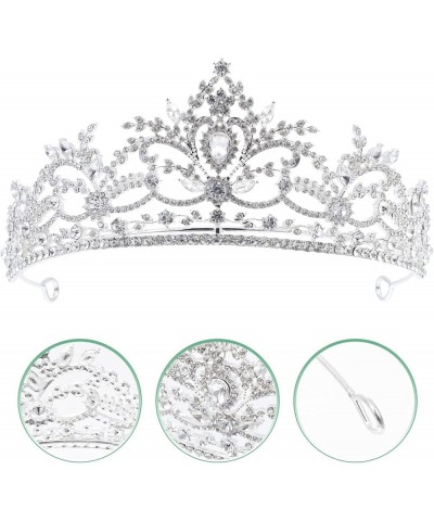 ser of 2 Bride Rhinestone Tiara Wedding Rhinestone Bridal Tiara Rhinestone Baroque Queen for 15X12X6CMx2pcs Silverx2pcs $22.2...