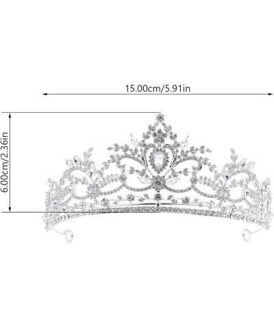 ser of 2 Bride Rhinestone Tiara Wedding Rhinestone Bridal Tiara Rhinestone Baroque Queen for 15X12X6CMx2pcs Silverx2pcs $22.2...