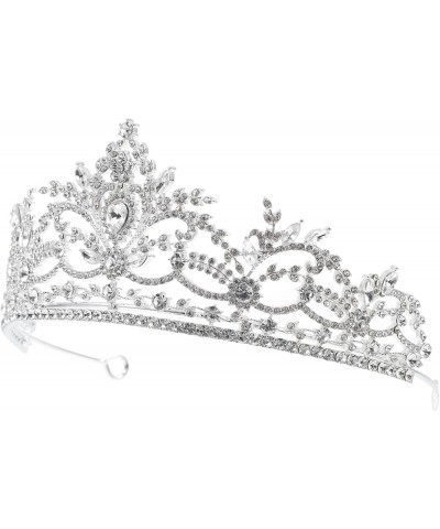 ser of 2 Bride Rhinestone Tiara Wedding Rhinestone Bridal Tiara Rhinestone Baroque Queen for 15X12X6CMx2pcs Silverx2pcs $22.2...