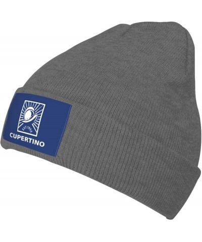 Flag of Cupertino, California Beanie Hat for Men Women Soft Cozy Skull Cap Winter Warm Knit Hats Deep Heather $9.56 Skullies ...