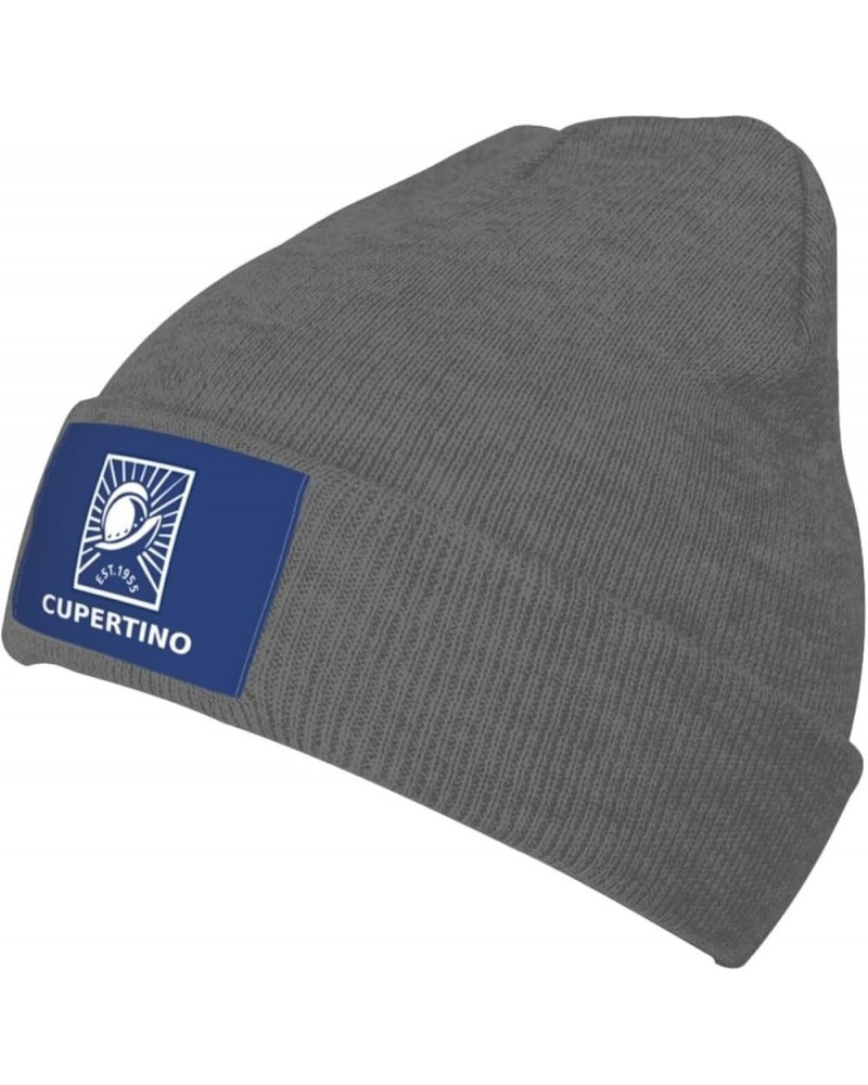 Flag of Cupertino, California Beanie Hat for Men Women Soft Cozy Skull Cap Winter Warm Knit Hats Deep Heather $9.56 Skullies ...