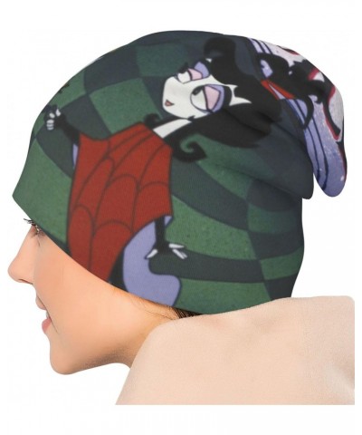 Hats Anime Cap Slouchy Beanie Warm Thick Lined Hat Winter Unisex Knit Hat Black $11.54 Skullies & Beanies