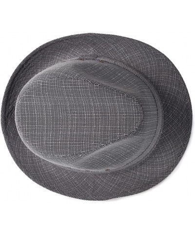 Men Gentleman Jazz Church Cap Sping Summer Panama Breathable Church Hat 08 58cm $21.23 Fedoras