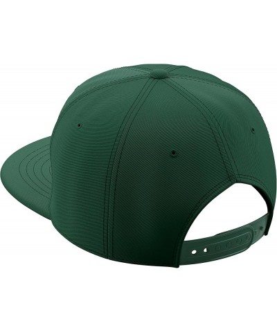 Classic Snapback St.Patrick Day 3D Lucky Clover Flat Bill Visor Hat Hunter Green Lucky Clover $12.46 Baseball Caps