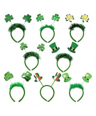 Adult Irish Shamrock/Mini Hat Hairband with Sequins Glitter Powder Saint Patricks Day Headband Carnivals Hair Hoop 8 $5.60 He...