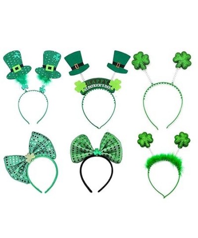 Adult Irish Shamrock/Mini Hat Hairband with Sequins Glitter Powder Saint Patricks Day Headband Carnivals Hair Hoop 8 $5.60 He...