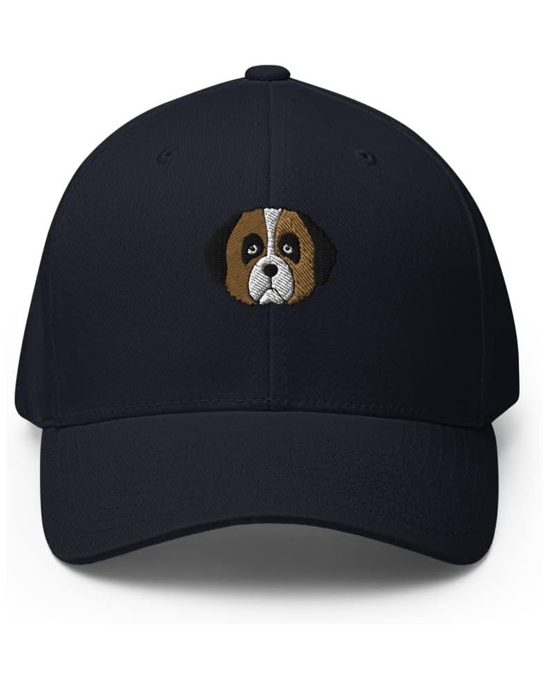 Saint Bernard hat, Embroidered Unisex Structured hat, Saint Bernard Gifts, st Bernard Dog mom dad hat. Dark Navy $16.04 Baseb...