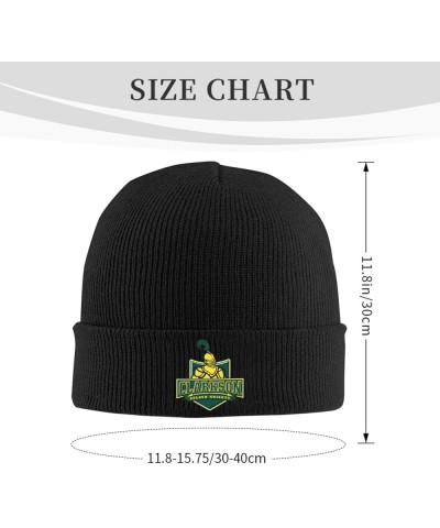 Clarkson University Logo Beanie Hat for Men and Women Winter Warm Hats Knit Slouchy Thick Skull Cap Black $10.58 Skullies & B...