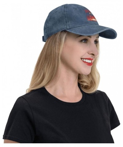 Baseball Cap Vintage Washed Cowboy Hat Unisex Adjustable Hat Black Navy Blue $9.19 Cowboy Hats