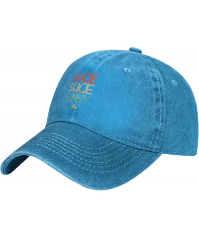 Slice Slice Baby Retro Baseball Cap for Women Men Baseball Hat Golf Dad Hats Blue $12.07 Baseball Caps