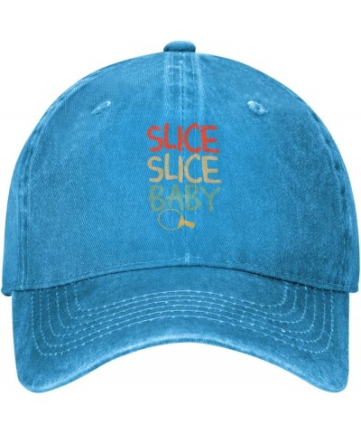 Slice Slice Baby Retro Baseball Cap for Women Men Baseball Hat Golf Dad Hats Blue $12.07 Baseball Caps